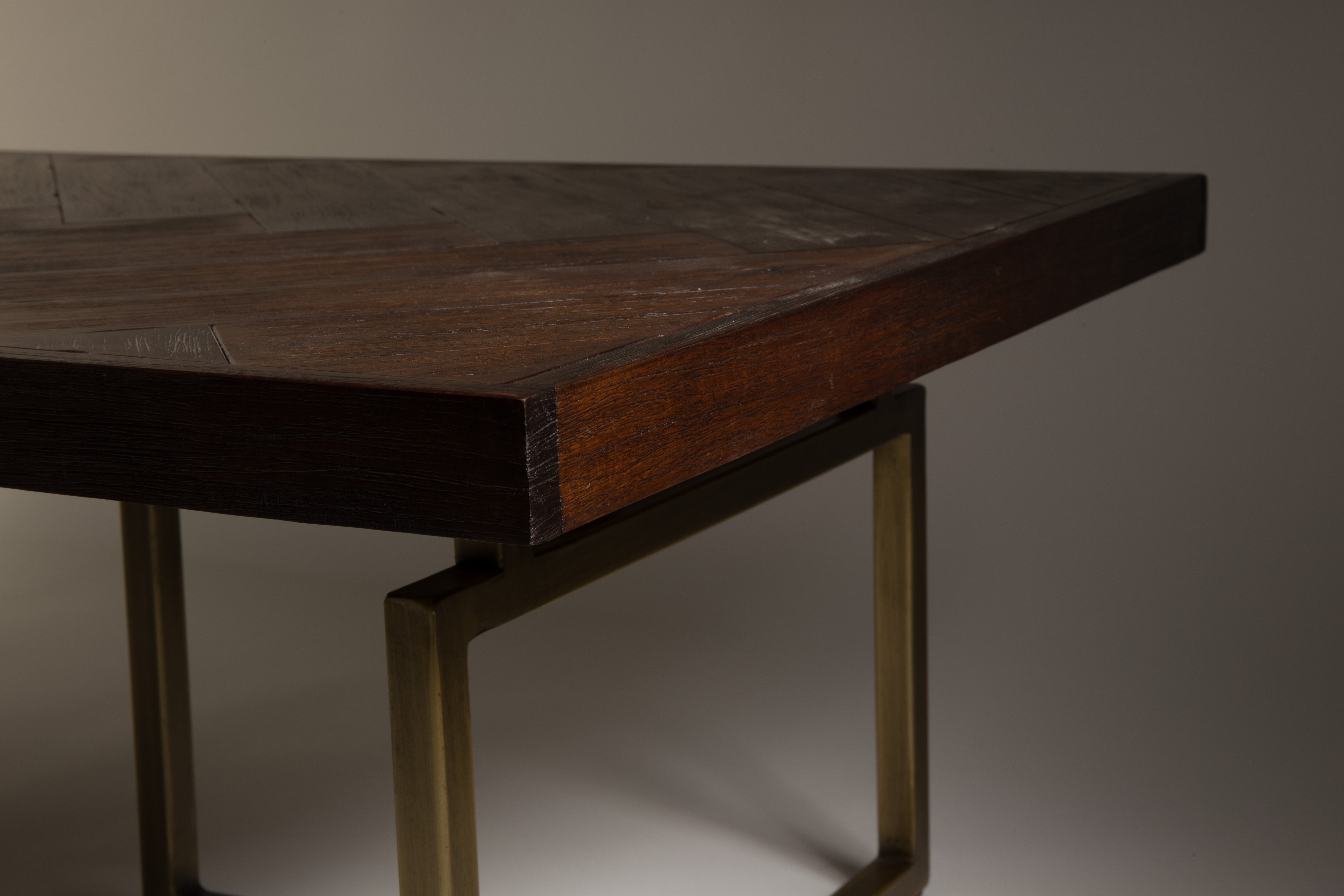 Dutchbone Class Herringbone Brown Wood Coffee Table